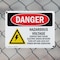 Signmission Hazardous Voltage Contact May Danger Sign, Plastic, 10in W x 7in L, 2PK OS-2PACK-DS-P-710-L-2188 - alternate 4